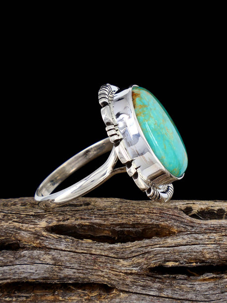 Native American-Made Armenian Turquoise Ring, Size 8 - PuebloDirect.com
