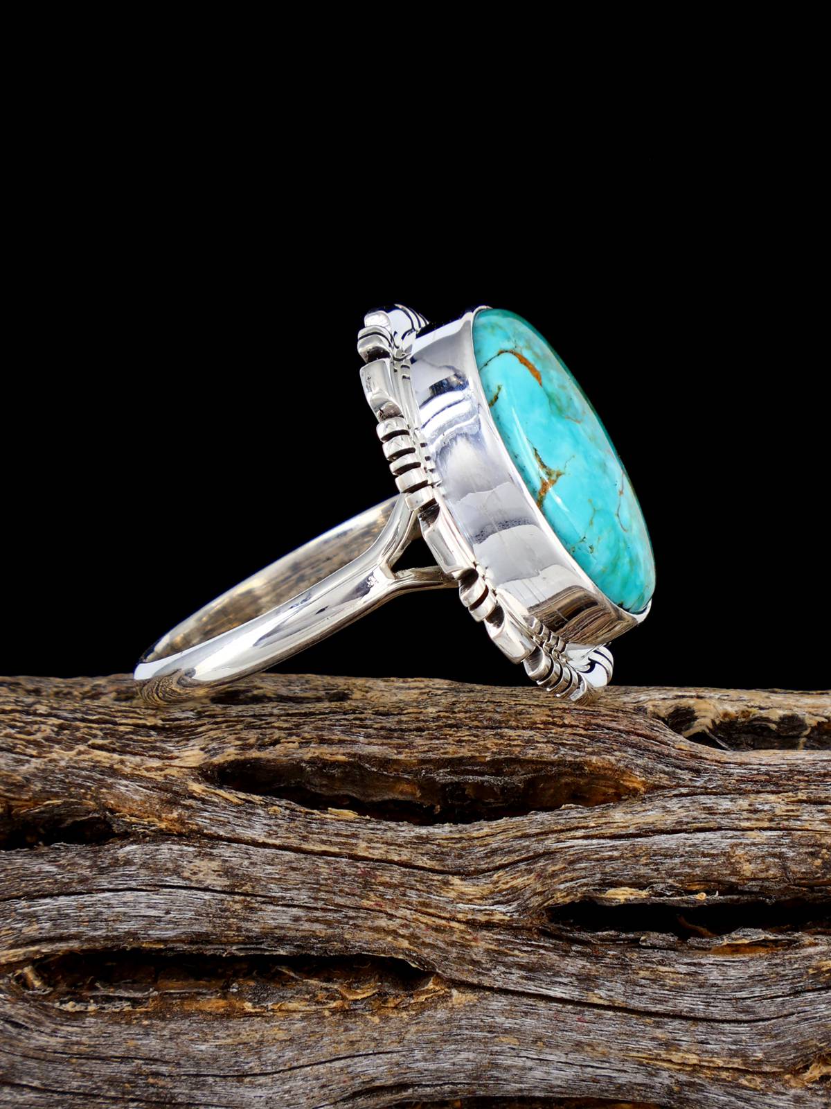 Native American-Made Armenian Turquoise Ring, Size 8 - PuebloDirect.com