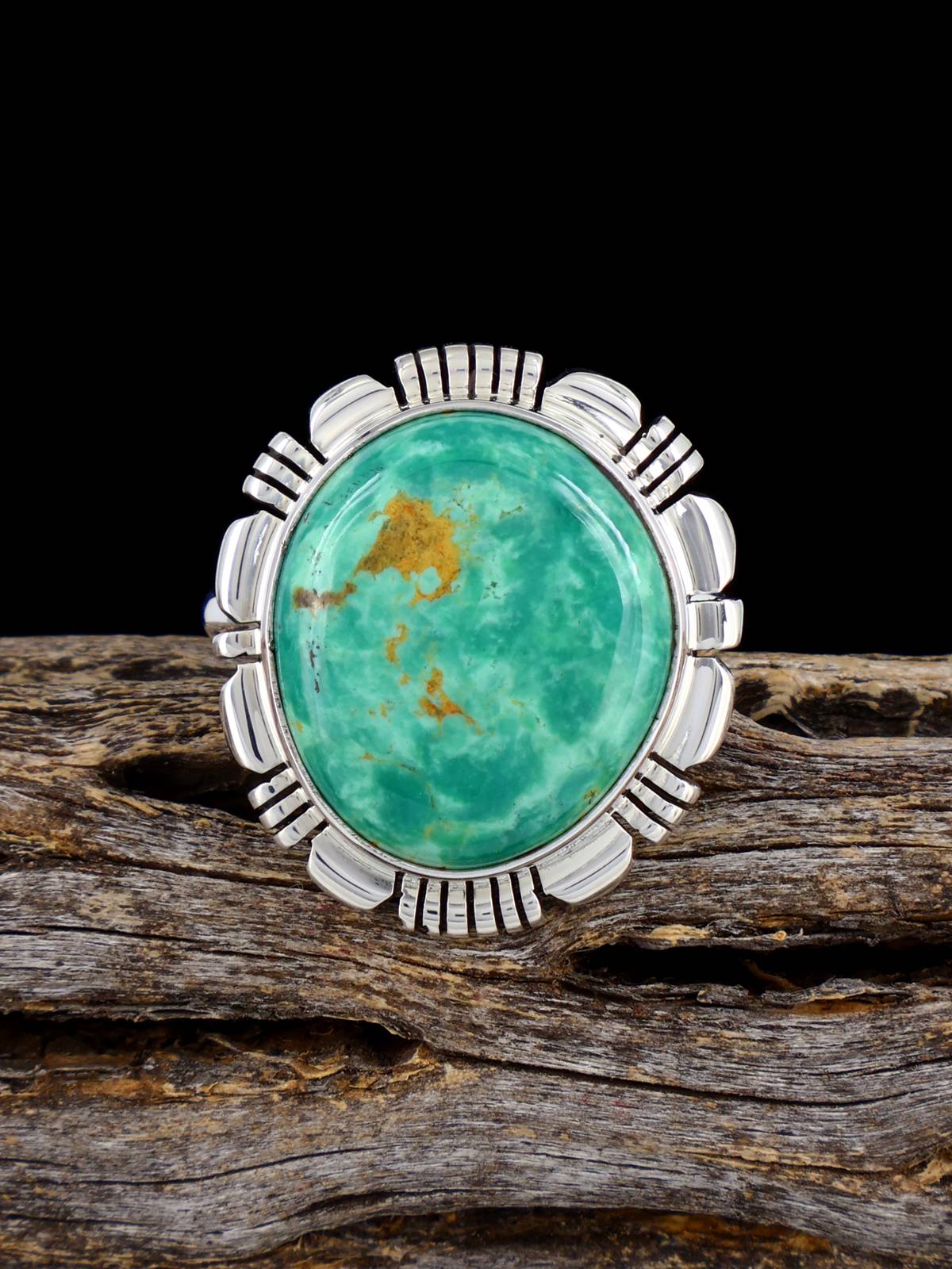 Native American-Made Armenian Turquoise Ring, Size 8 - PuebloDirect.com