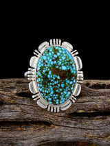 Native American Kingman Turquoise Ring, Size 8 - PuebloDirect.com