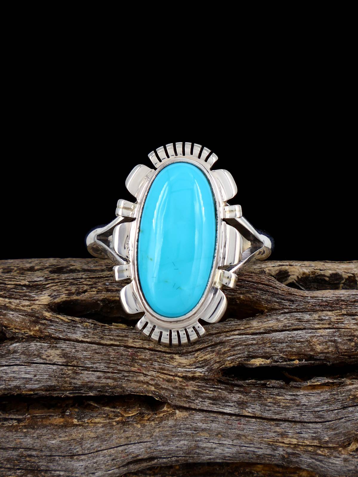 Native American  Turquoise Ring, Size 7 - PuebloDirect.com