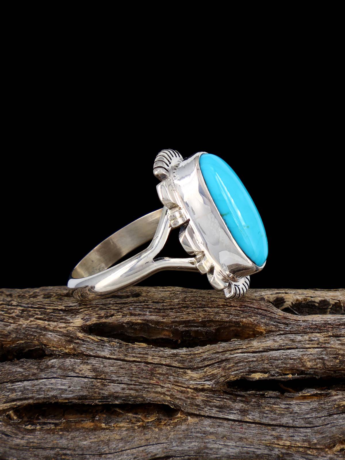 Native American  Turquoise Ring, Size 7 - PuebloDirect.com