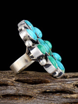 Native American Sonoran Gold Turquoise Ring, Size 10 - PuebloDirect.com