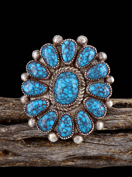 Zuni Gibbsite Cluster Ring, Size 7 3/4 - PuebloDirect.com