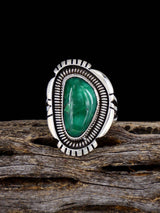 Native American Broken Arrow Variscite Ring, Size 6 1/4 - PuebloDirect.com