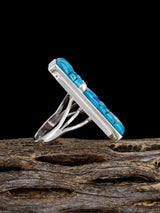 Shattuckite Cobblestone Inlay Ring, Size 8 - PuebloDirect.com