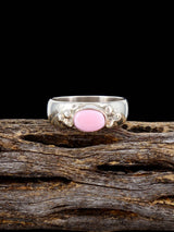 Navajo Pink Conch Ring Size 6 3/4