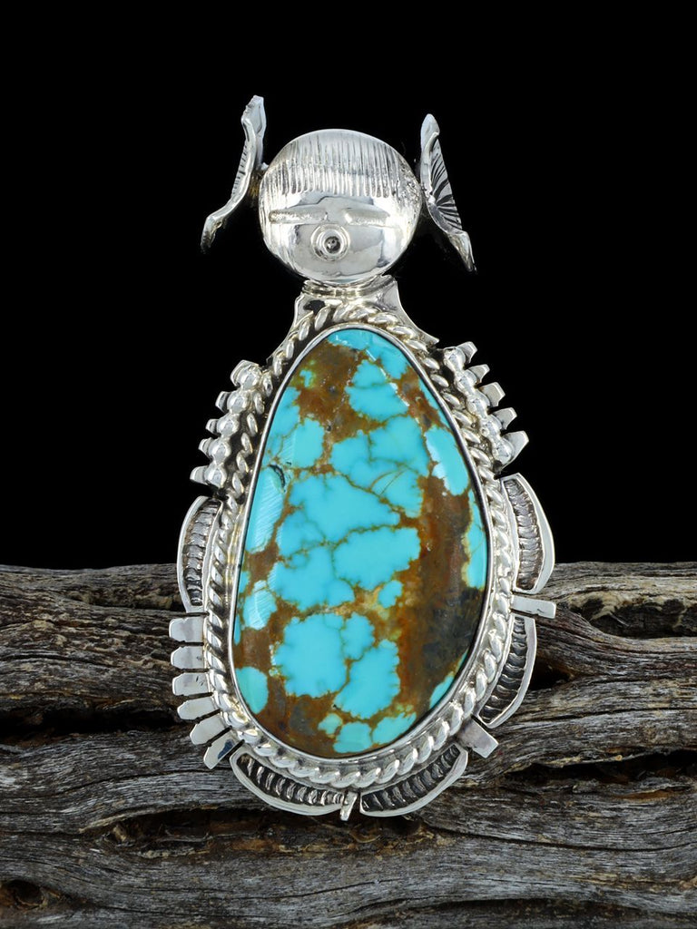Navajo #8 Turquoise Kachina Ring, Size 7 - PuebloDirect.com