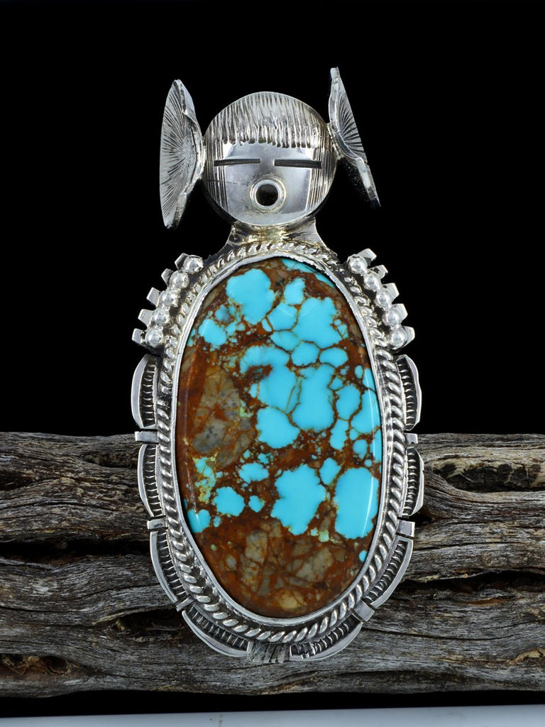 Navajo #8 Turquoise Kachina Ring, Size 8 - PuebloDirect.com