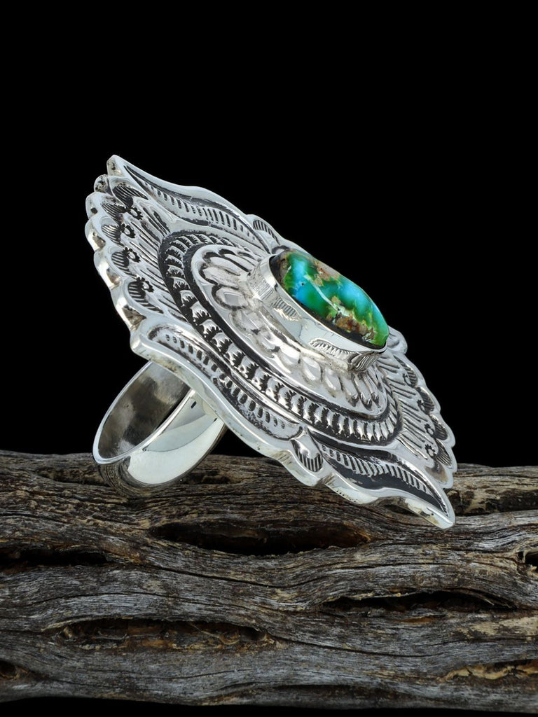 Adjustable Sonoran Gold Turquoise Ring - PuebloDirect.com