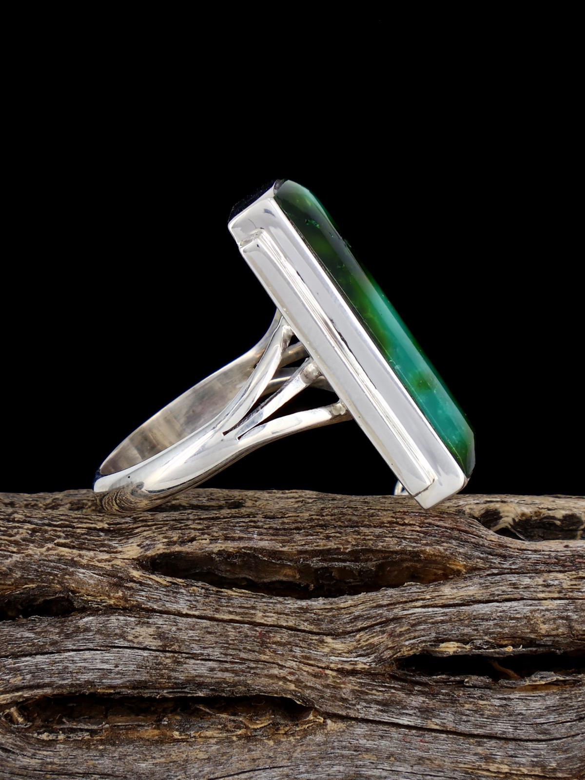 Navajo Sonoran Mountain Turquoise Ring, Size 7 - PuebloDirect.com