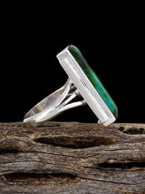 Navajo Sonoran Mountain Turquoise Ring, Size 7 - PuebloDirect.com