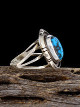 Navajo Turquoise Ring, Size 7 1/4 - PuebloDirect.com