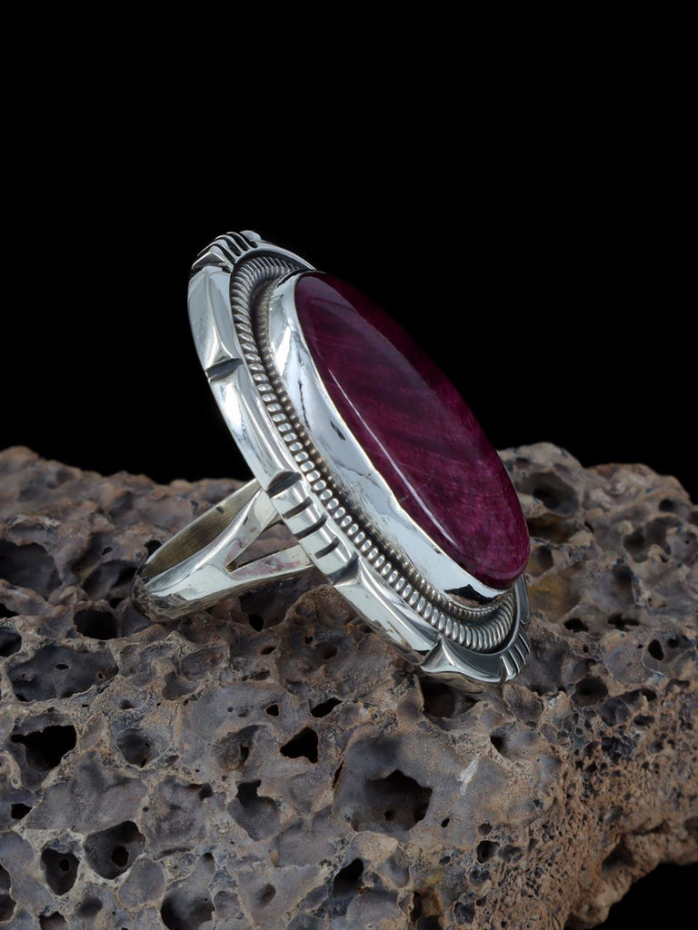 Native American Spiny Oyster Ring, Size 5 - PuebloDirect.com