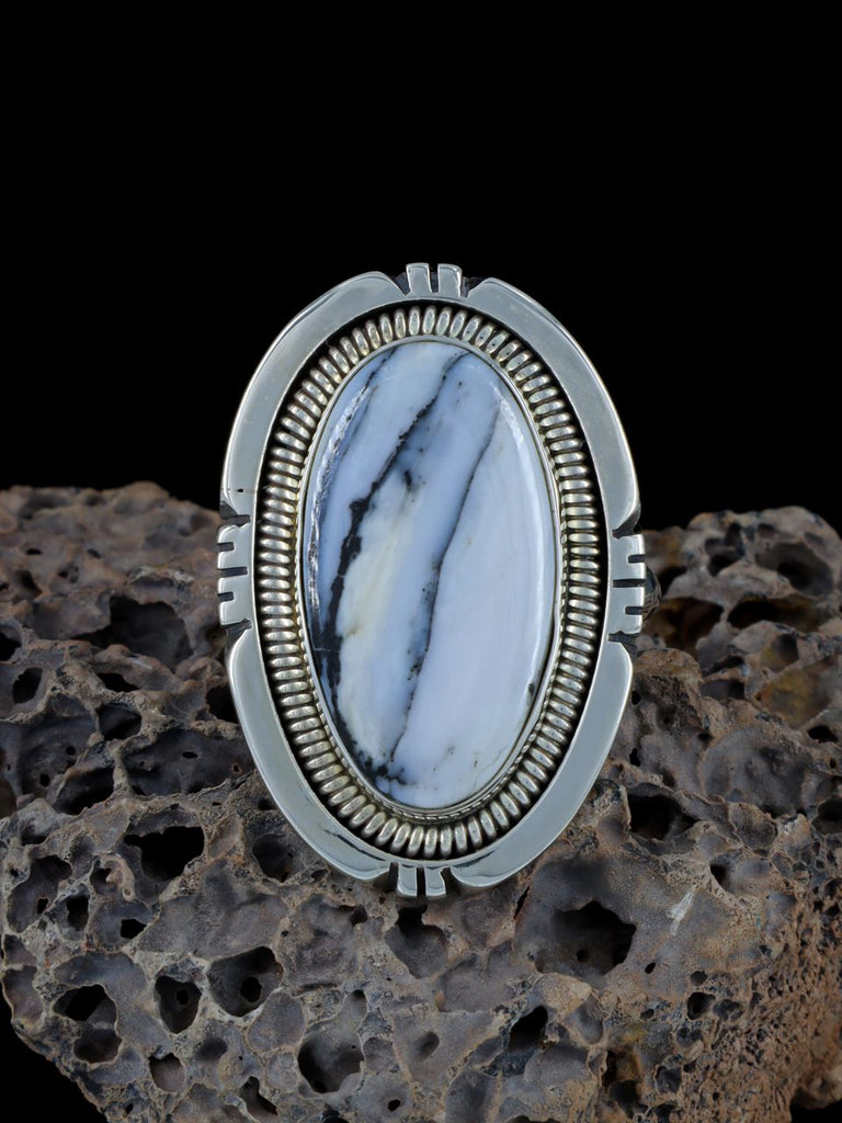 Native American White Buffalo Ring, Adjustable - PuebloDirect.com