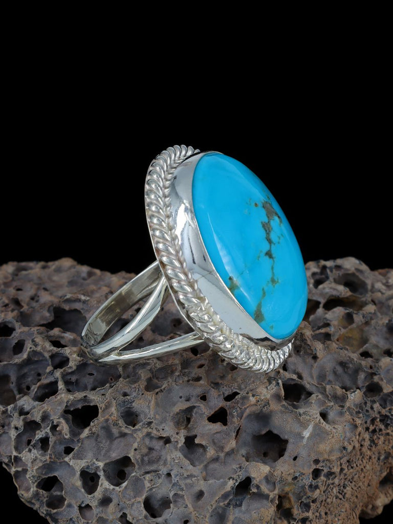 Native American Turquoise Ring, Size 7 1/2 - PuebloDirect.com