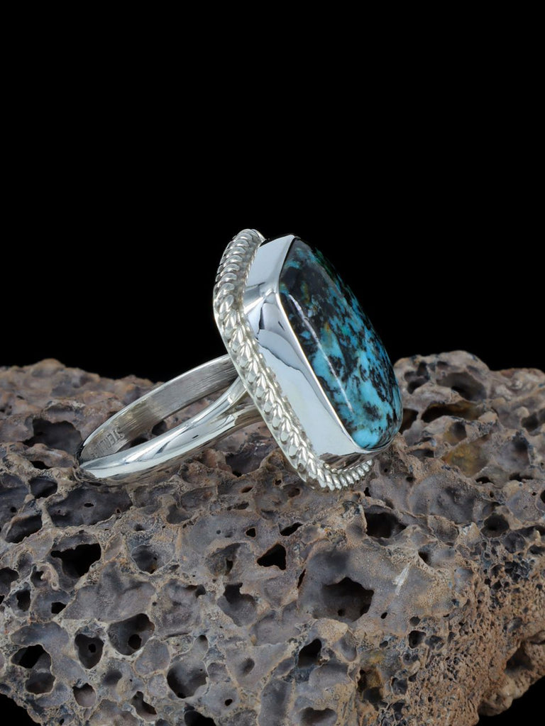 Native American Chrysocolla Ring, Size 7 1/2 - PuebloDirect.com