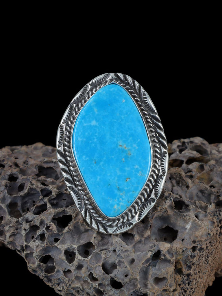 Native American Turquoise Ring, Size 7 3/4 - PuebloDirect.com