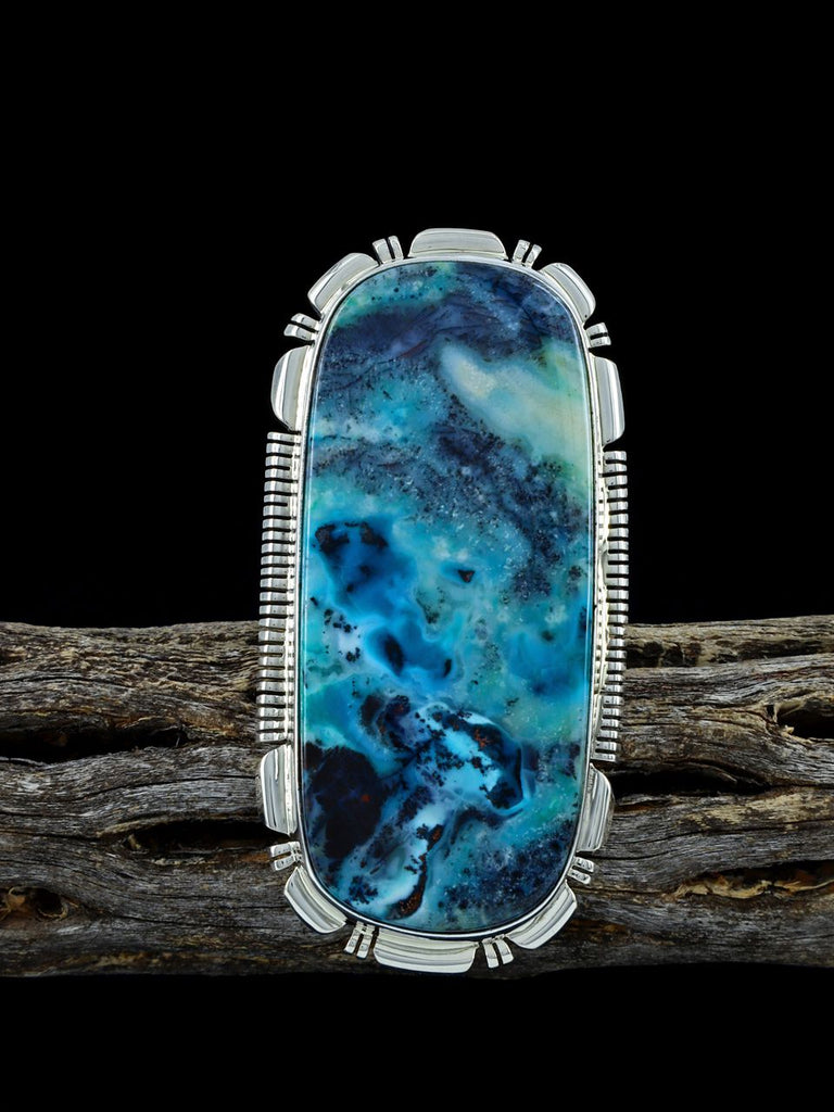 Opalized Petrified Wood Sterling Silver Ring, Size 9 - PuebloDirect.com