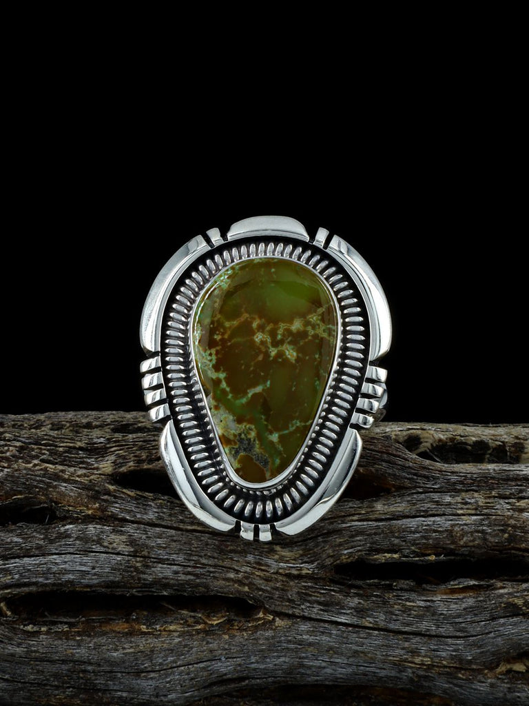 Sterling Silver Natural Royston Turquoise Ring, Size 8 - PuebloDirect.com
