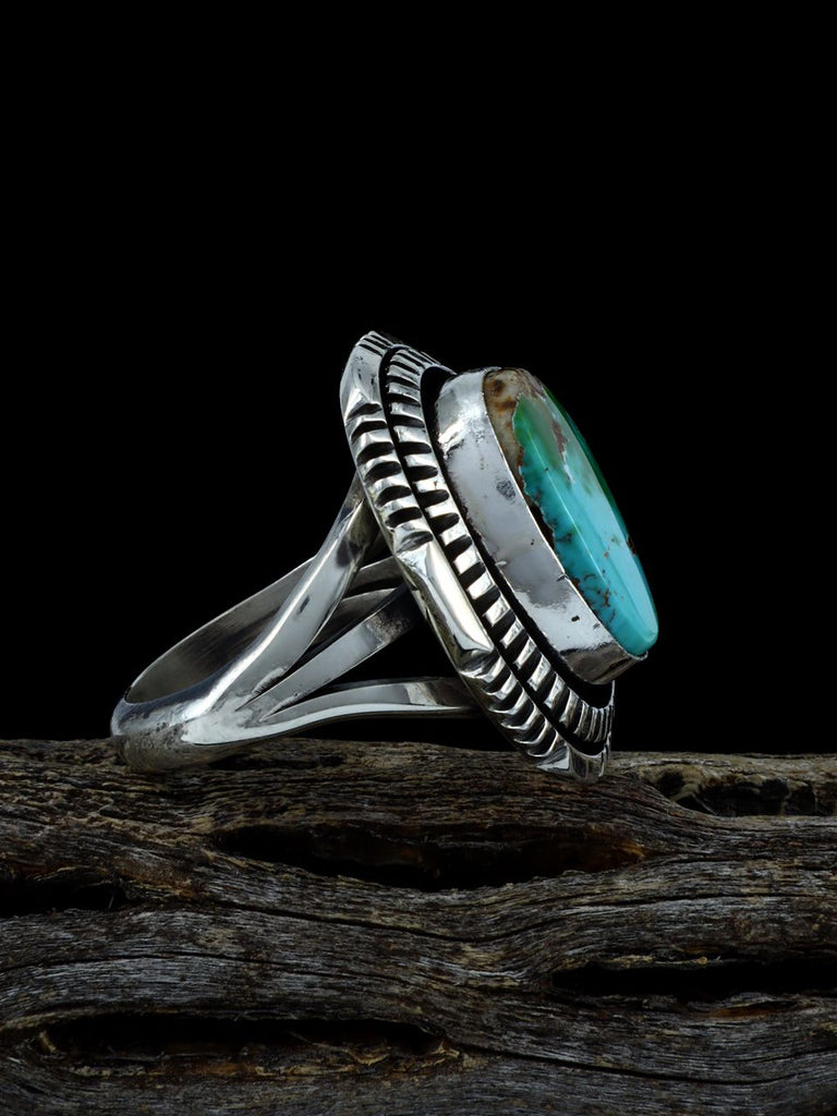 Sterling Silver Natural Royston Turquoise Ring, Size 8 1/2 - PuebloDirect.com