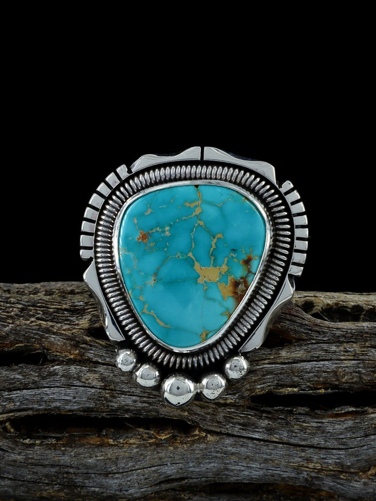 Sterling Silver Natural Royston Turquoise Ring, Size 9 1/2 - PuebloDirect.com