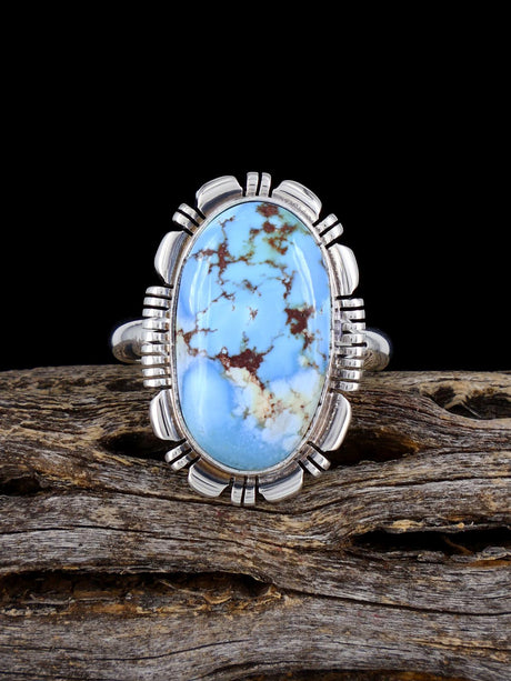Golden Hill Turquoise Ring, Size 8 - PuebloDirect.com