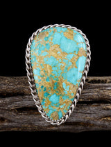 Native American Sonoran Turquoise Ring, Size 9 - PuebloDirect.com