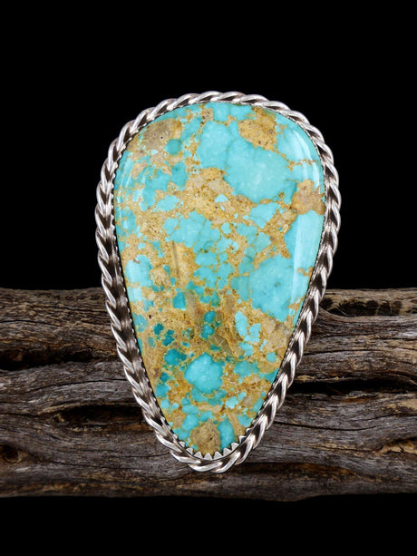 Native American Sonoran Turquoise Ring, Size 9 - PuebloDirect.com