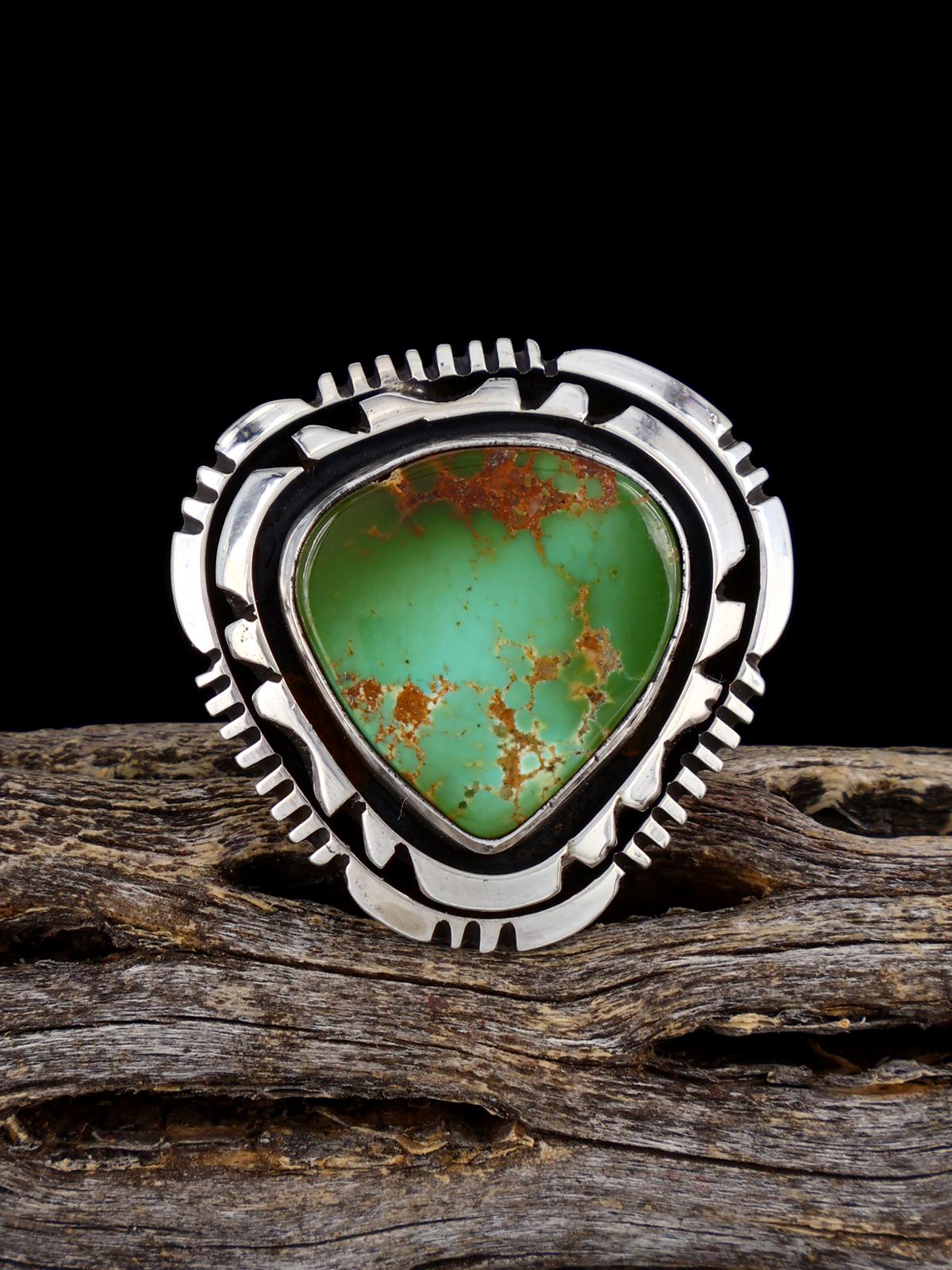 Navajo Natural Royston Turquoise Ring, Size 6 3/4 - PuebloDirect.com