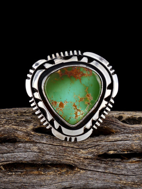 Navajo Natural Royston Turquoise Ring, Size 6 3/4 - PuebloDirect.com