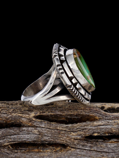 Navajo Natural Royston Turquoise Ring, Size 6 3/4 - PuebloDirect.com