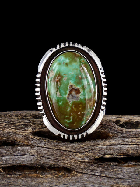 Navajo Natural Royston Turquoise Ring, Size 7 - PuebloDirect.com