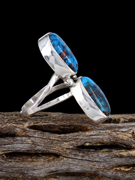 Native American Egyptian Prince Turquoise Ring, Size 10 - PuebloDirect.com