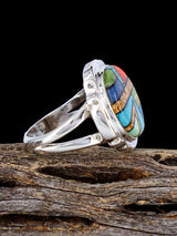 Multistone Inlay Ring Size 6 3/4