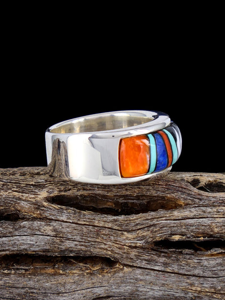 Multistone Inlay Ring Size 6 3/4