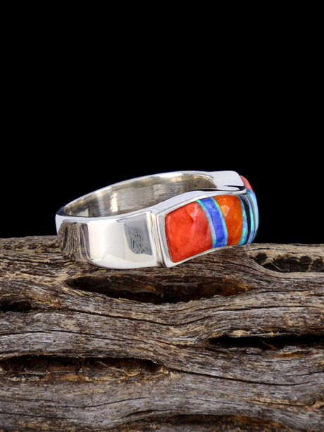 Multistone Inlay Ring Size 9 3/4