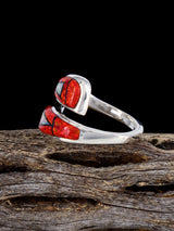 Adjustable Opalite Inlay Ring, Size 7+