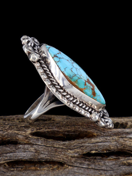 Natural Royston Turquoise Ring, Size 7 1/2