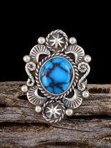 Sterling Silver Egyptian Turquoise Ring, Size 7 1/2