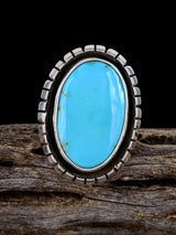 Turquoise Sterling Silver Ring, Size 7