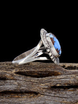 Anillo Golden Hill con turquesa, talla 6 1/2