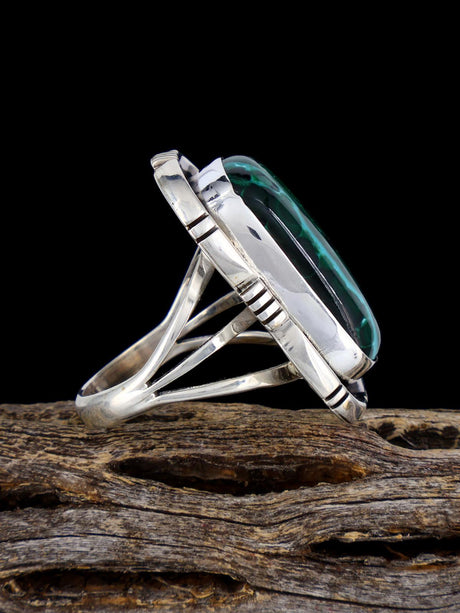 Navajo Azurite and Malachite Ring, Size 7 1/2