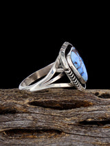 Anillo Golden Hill con turquesa, talla 6 1/2