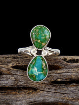 Native American Sonoran Gold Turquoise Ring, Size 6 1/2 - PuebloDirect.com