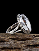 Native American White Buffalo Ring, Size 6 1/2
