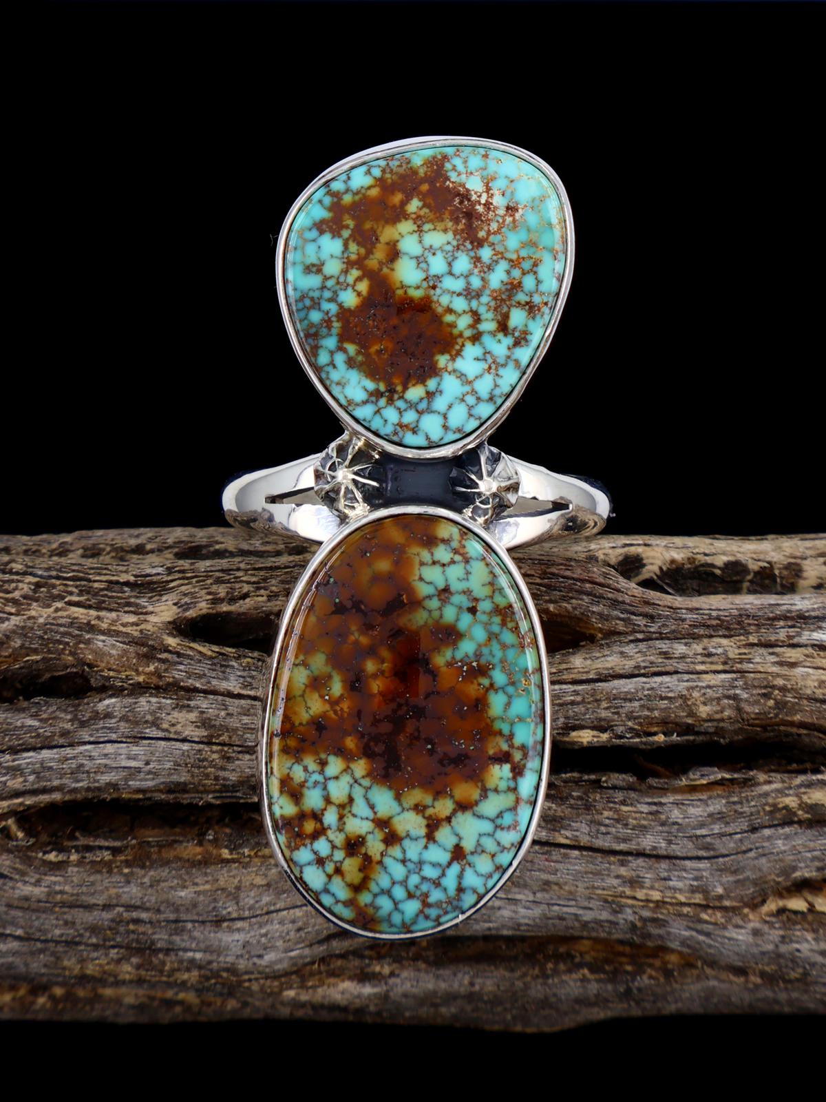 Anneau de corail méditerranéen Navajo, taille 8 1/2