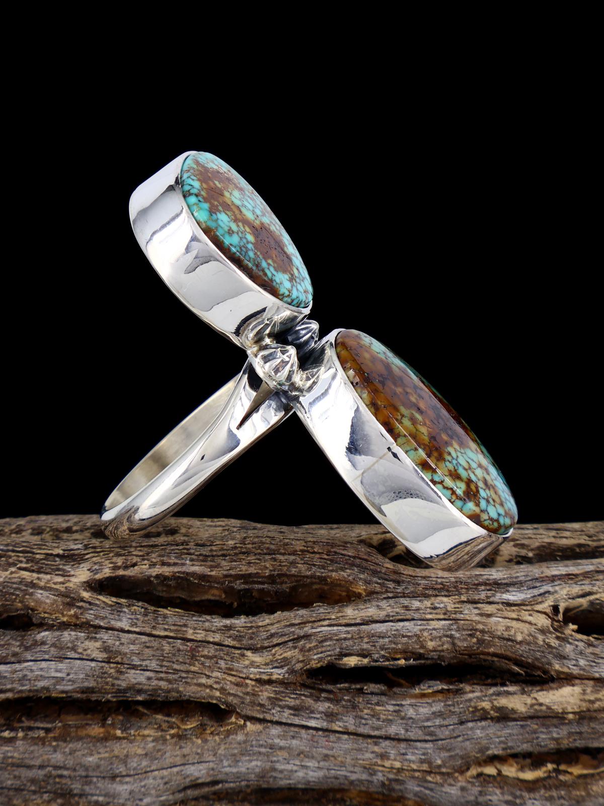 Anneau de corail méditerranéen Navajo, taille 8 1/2