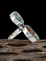 Anneau de corail méditerranéen Navajo, taille 8 1/2