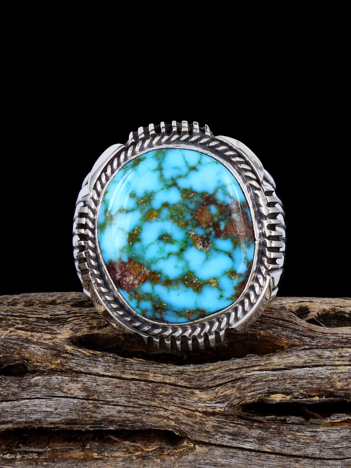 Kingman Turquoise Ring, Size 9 - PuebloDirect.com